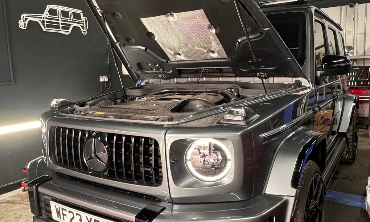 Mercedes-Benz being serviced at TMC Motors in Cardiff