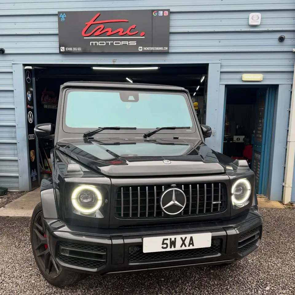 Mercedes-AMG G63 outside the TMC Motors workshop in Cardiff